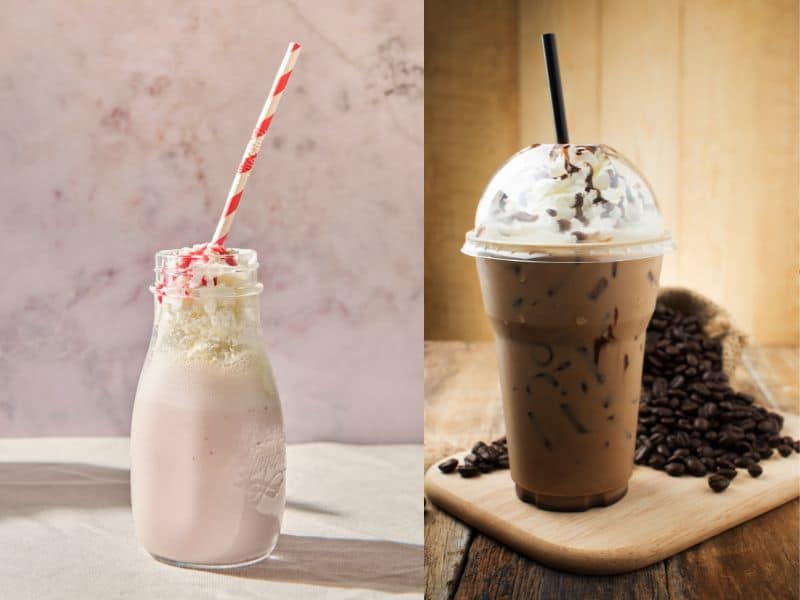 diferencia frappe milkshake Milkshake: ¿Qué es y en qué se diferencia de un smoothie o un frappé?