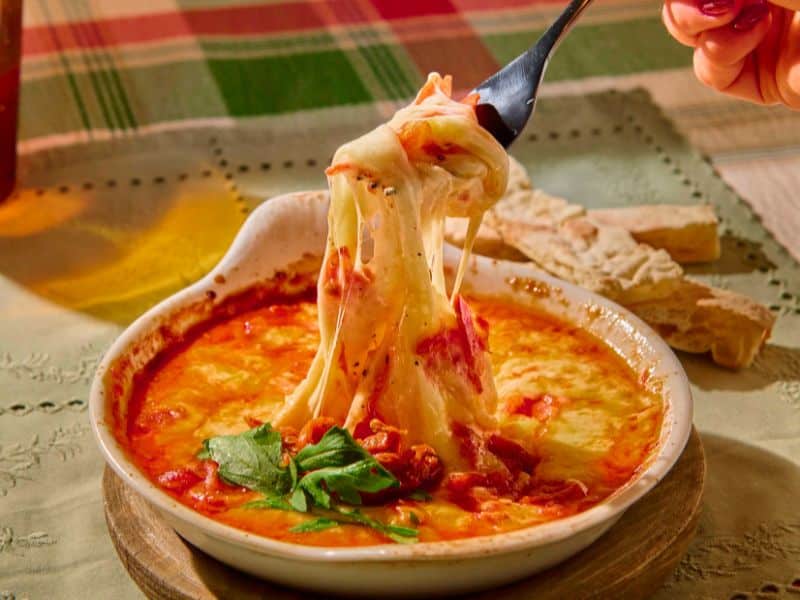 provolone picante al horno con queso